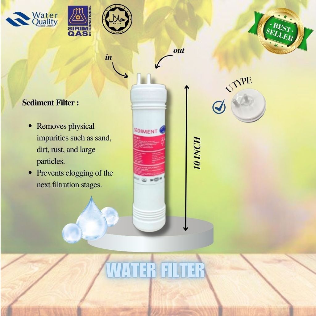 10” Inch UF Ultra Filtration Cuckoo Compatible Halal Filter Replacement Water Filter Cartridge Set