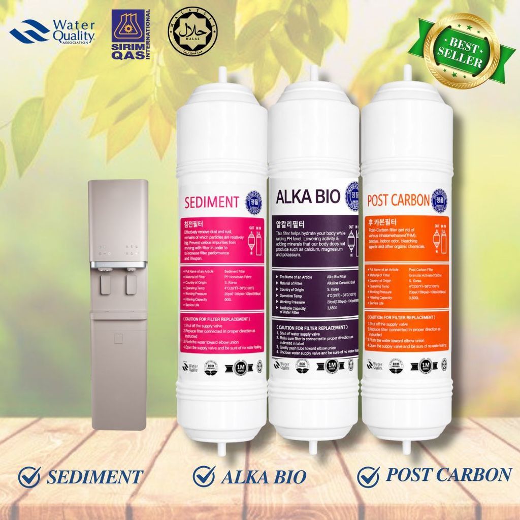 11” Inch Alkaline 3Stage I-Type Set Halal Replacement Water Filter Cartridge Set
