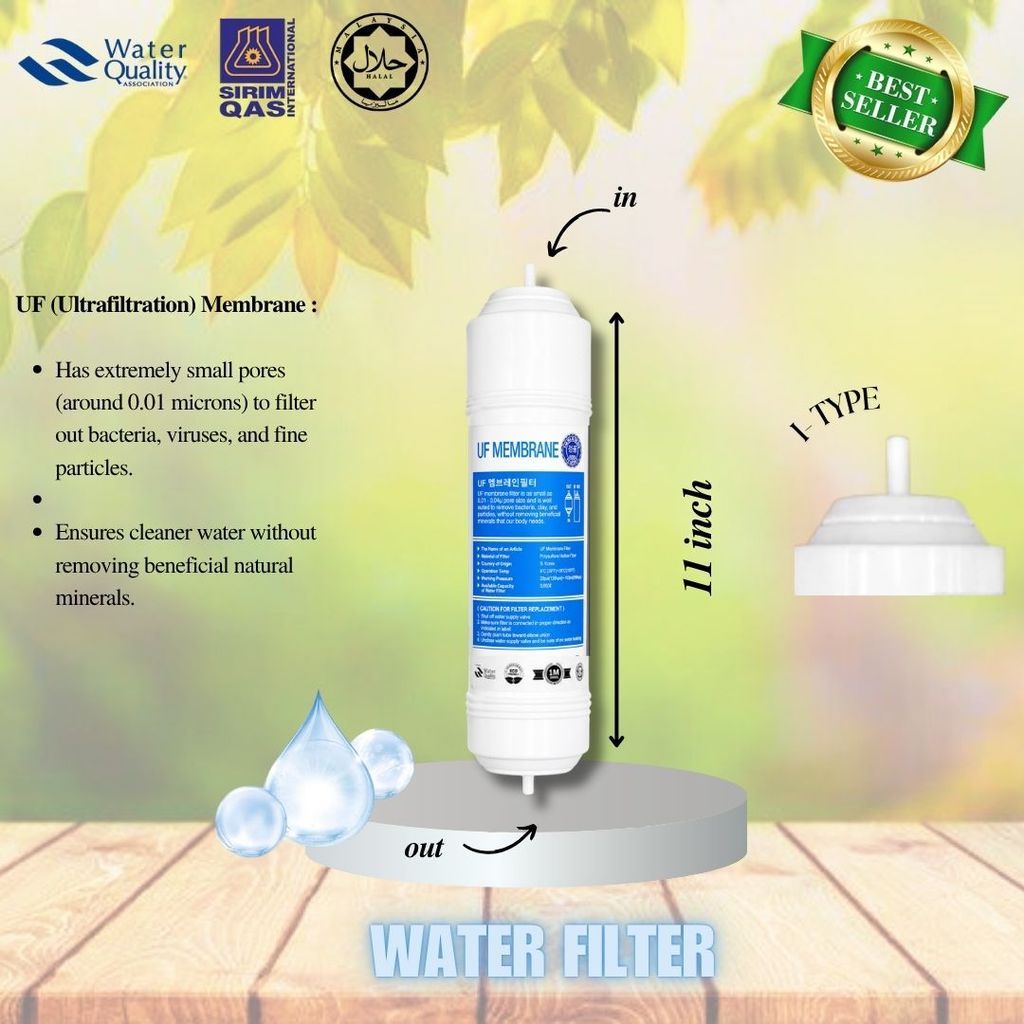 UF Ultra Filtration Halal 11” Inch Set I-Type Cuckoo Compatible Replacement Water Filter Cartridge