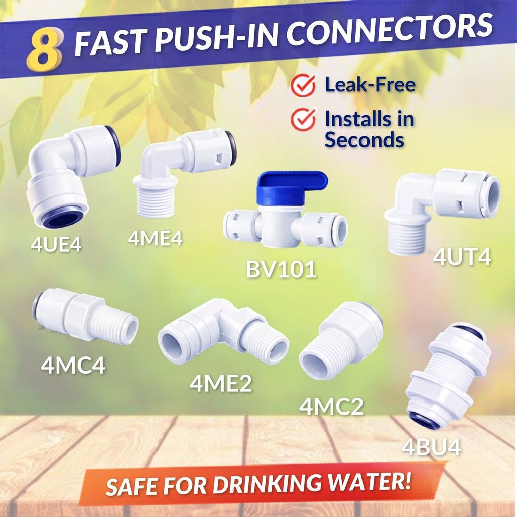 Leak-Resistant Water Filter Connector – Quick Connect Adapter for Household Use
