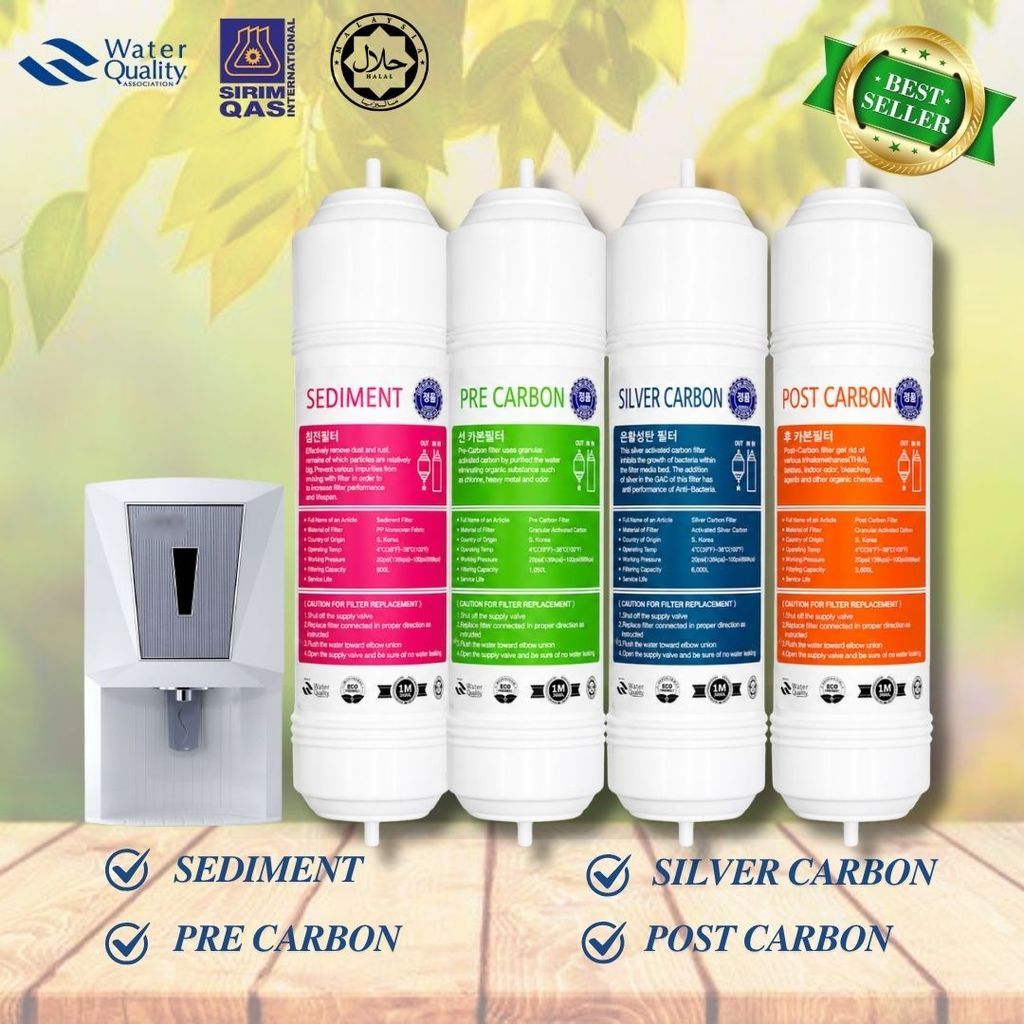 11” I-Type Mineral Cuckoo/Coway Compatible Replacement Water Filter Cartridge Set Halal 4stage