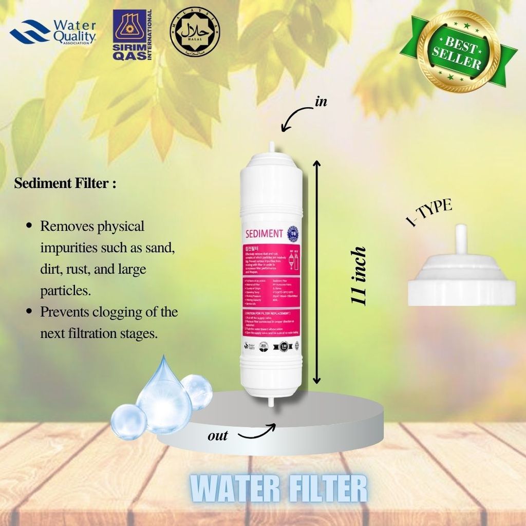11” I-Type Mineral 4stage Cuckoo Compatible Replacement Water Filter Cartridge Set Halal