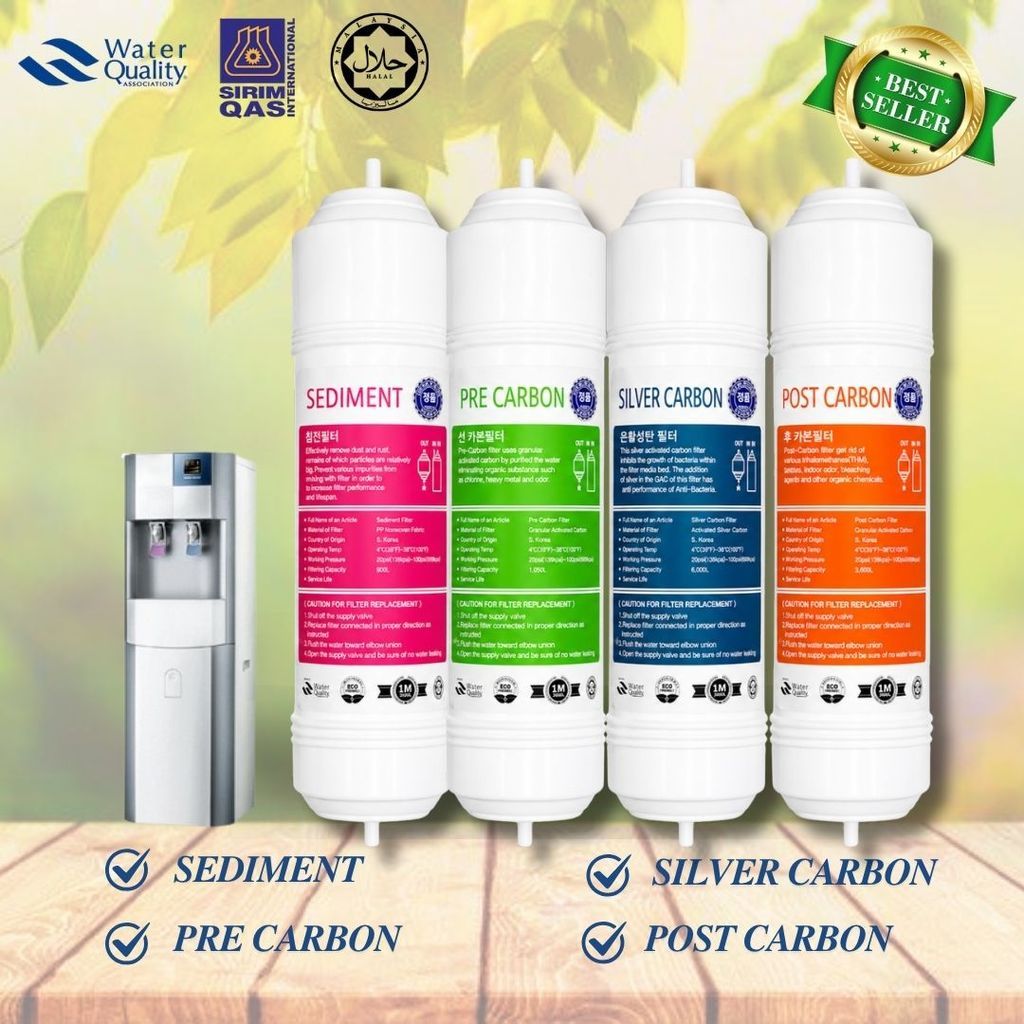 11” I-Type Mineral Cuckoo/Coway Compatible Replacement Water Filter Cartridge Set Halal 4stage