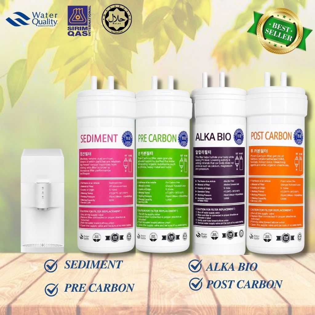 Korea Halal Cuckoo FUSION OEM Water Filter Replacement Catridge ( ALKALINE SET )