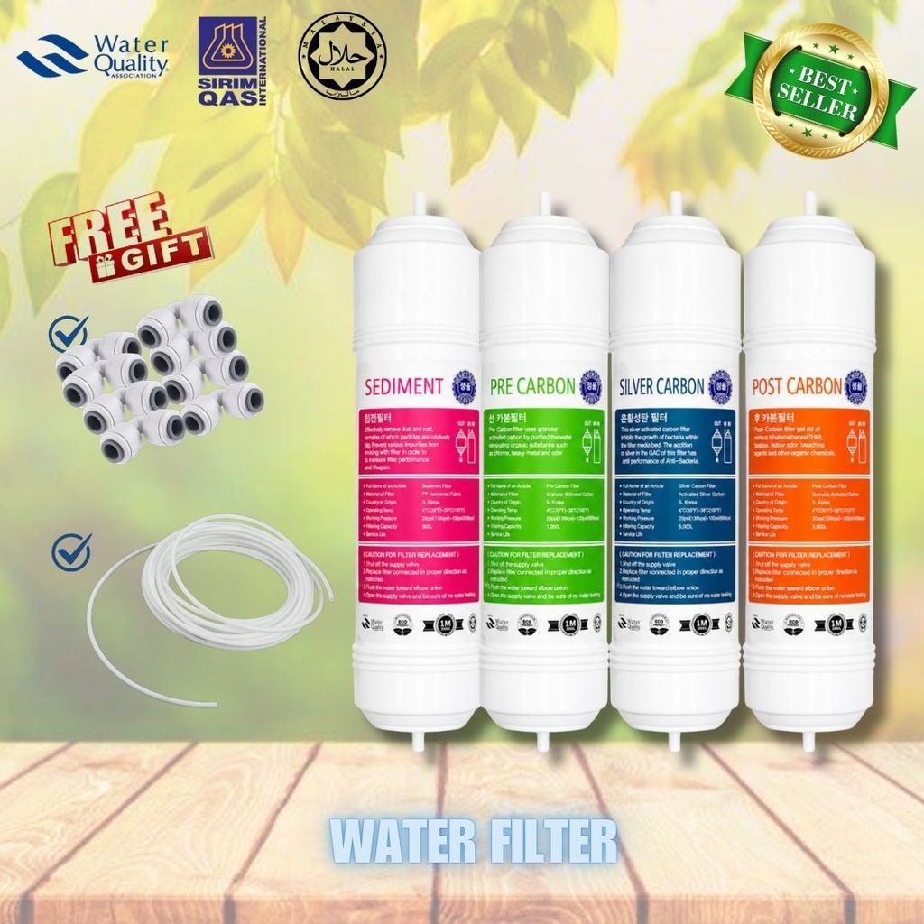 11” I-Type Mineral 4stage Cuckoo/Coway Compatible Replacement Water Filter Cartridge Set Halal