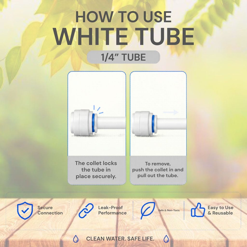 Water Filter (Taiwan )1/4" RO Tube / White Tube / Hose for Water Dispenser