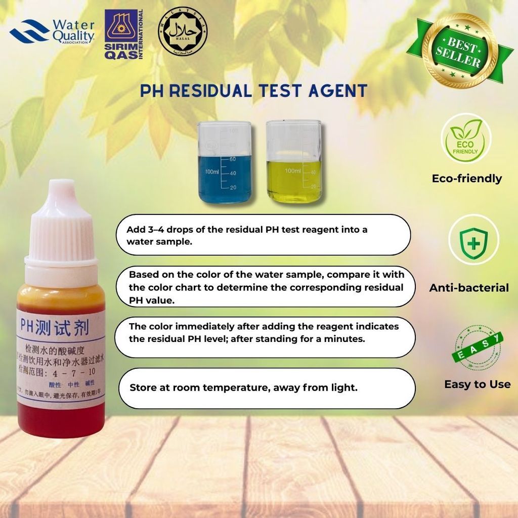 Water Quality Test Reagent PH Tester