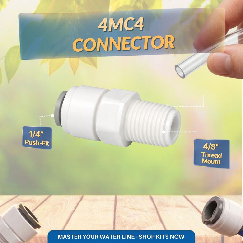 Leak-Resistant Water Filter Connector – Quick Connect Adapter for Household Use