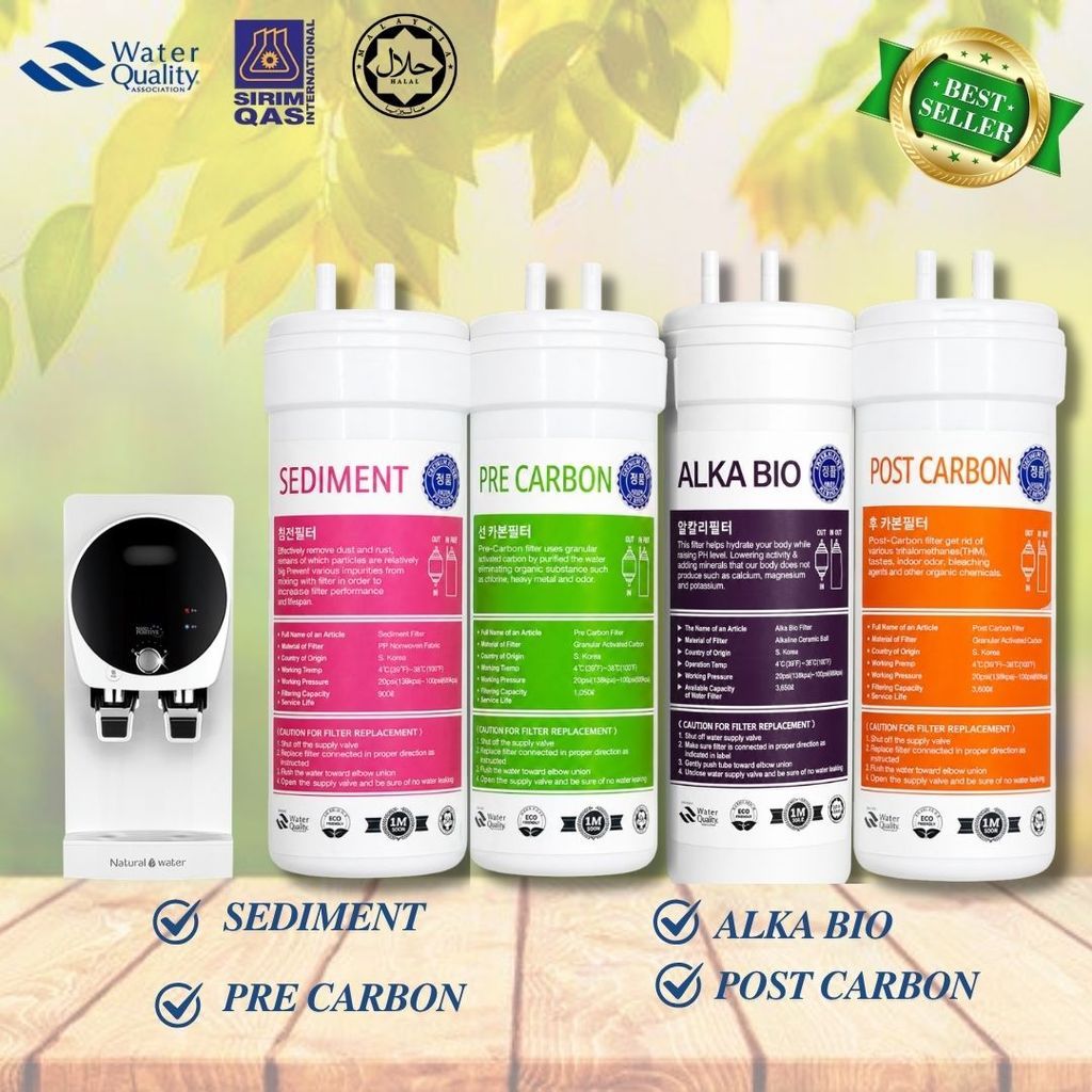 Korea Halal Cuckoo FUSION OEM Water Filter Replacement Catridge ( ALKALINE SET )