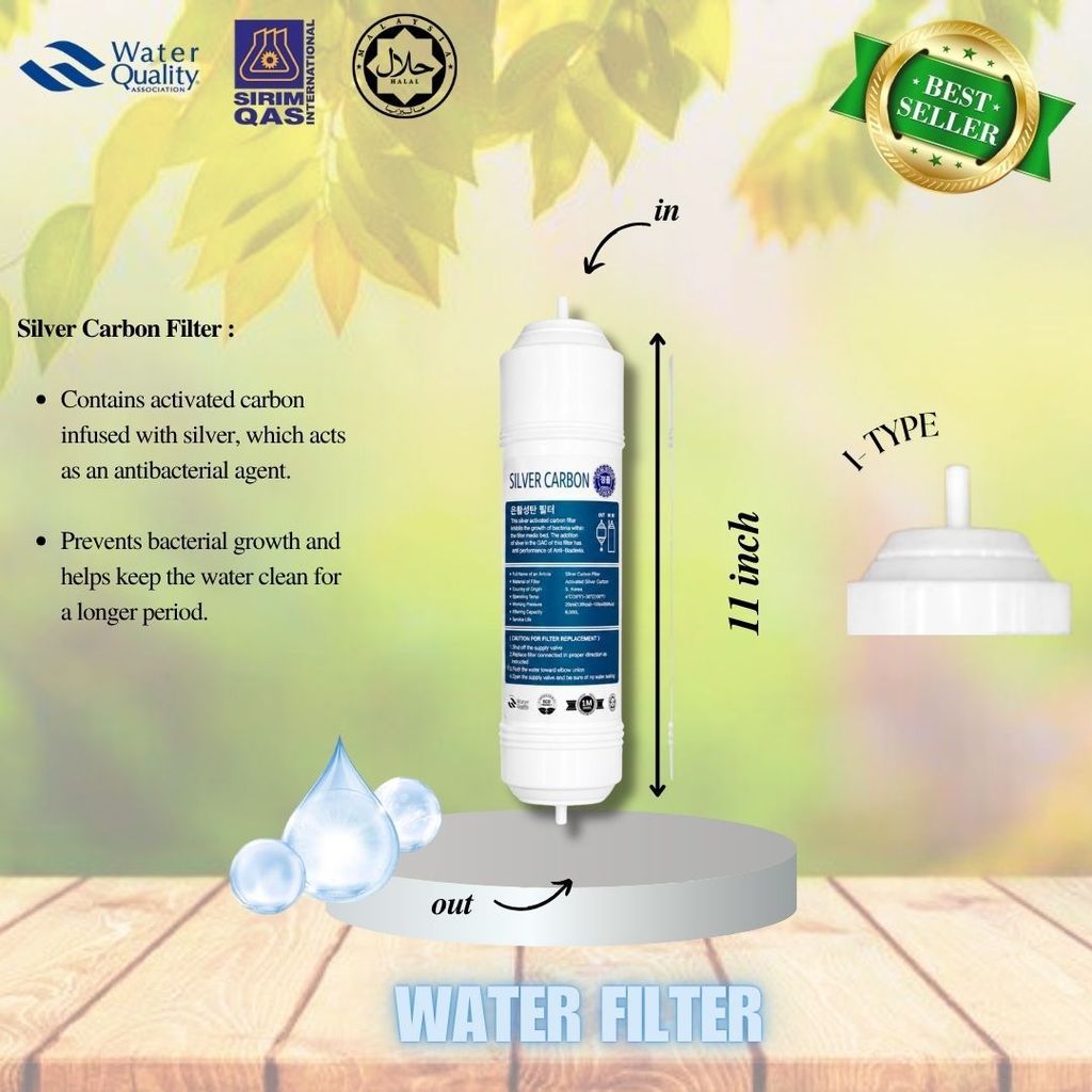 Halal 11” I-Type Mineral 4 stage Cuckoo/Coway Compatible Replacement Water Filter Cartridge Set
