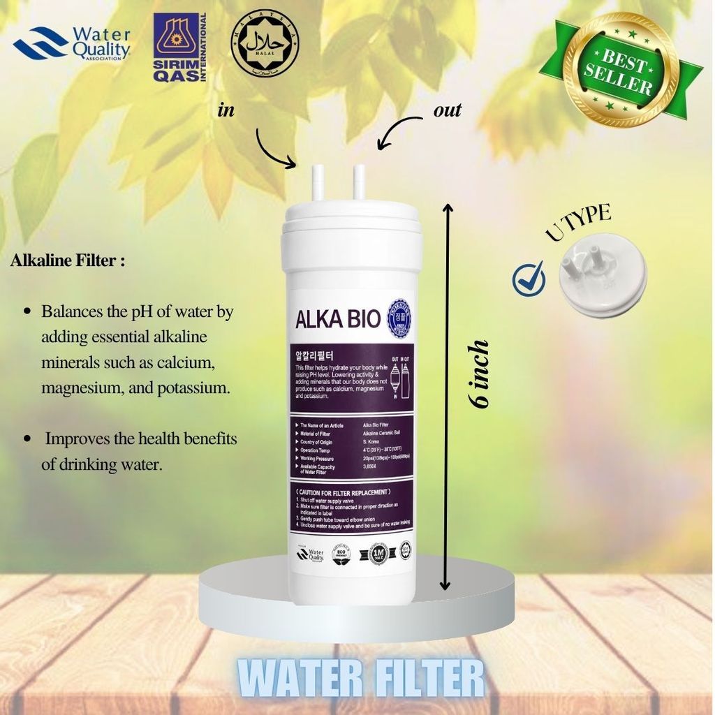 Coway Petit / Neo / Ombak / Inception / Neo+ Compatible Water Filter (ALKALINE SET)