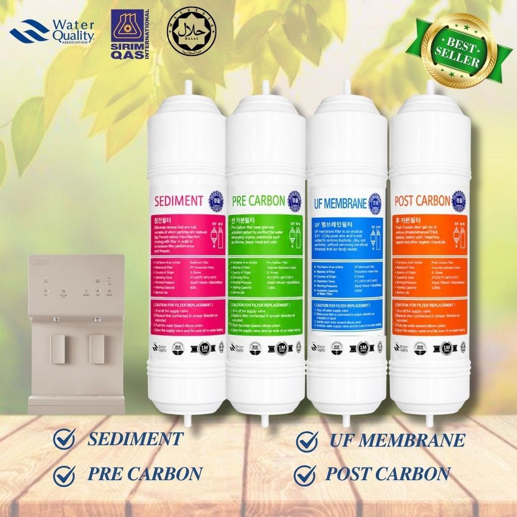 11” Inch Halal Coway Compatible Replacement UF Ultra Filtration Water Filter Cartridge Set I-Type