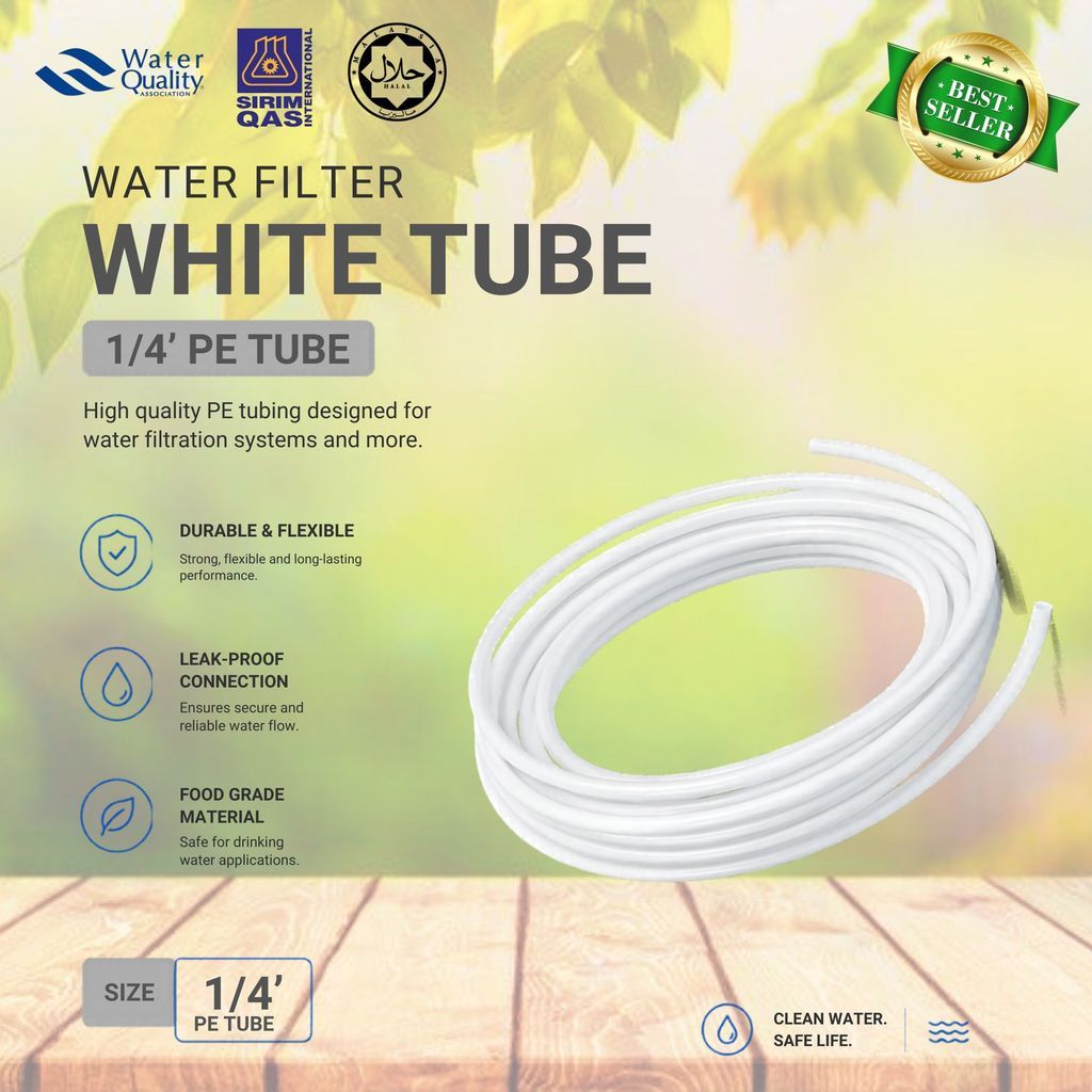 Water Filter (Taiwan )1/4" RO Tube / White Tube / Hose for Water Dispenser