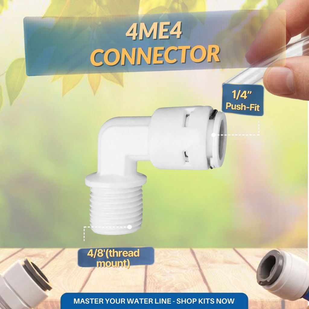 Leak-Resistant Water Filter Connector – Quick Connect Adapter for Household Use